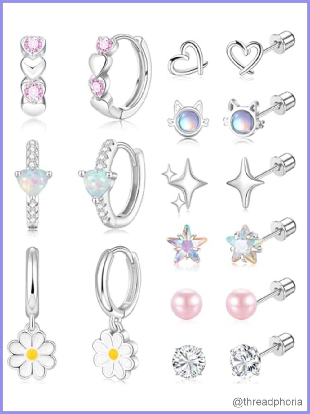 Surgical Steel Screw Back Stud Earrings Hypoallergenic Stainless Steel